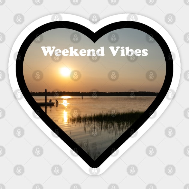 Weekend Vibes - Time for you Sticker by Suncatcher Photos - Apparel - Home Decor